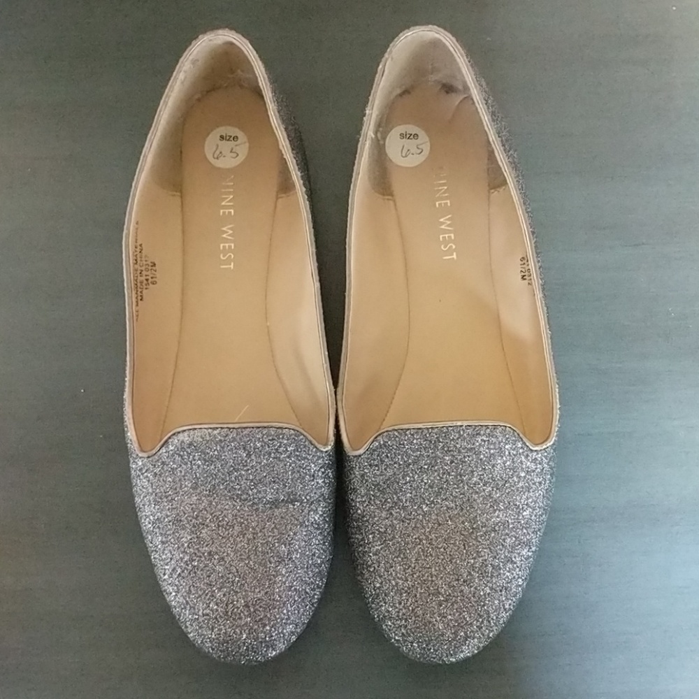Nine West glitter flats